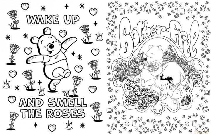 Disney Winnie the Pooh - Time to Unwind Colouring Book: A Mindful Colouring Journey - Walt Disney [KSIĄŻKA]