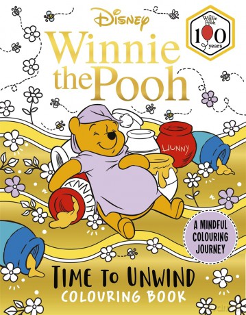 Disney Winnie the Pooh - Time to Unwind Colouring Book: A Mindful Colouring Journey - Walt Disney [KSIĄŻKA]
