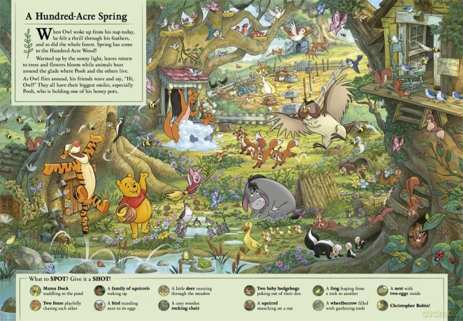 Disney Winnie The Pooh 100 Things to Find in the Hundred Acre Wood: A Search and Find Activity Book - Walt Disney [KOMIKS]
