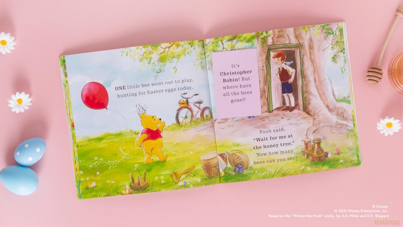 Disney Winnie the Pooh: Five Little Bees: A lift-the-flap picture book: Lift the flaps to find the bees! - Georgina Kyriacou [KSIĄŻKA]