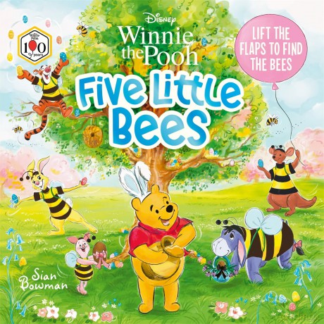 Disney Winnie the Pooh: Five Little Bees: A lift-the-flap picture book: Lift the flaps to find the bees! - Georgina Kyriacou [KSIĄŻKA]