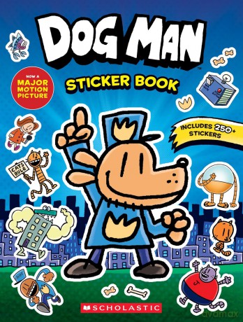 Dog Man the Movie: Official Sticker Activity Book (Dog Man Movie) - Scholastic [KOMIKS]