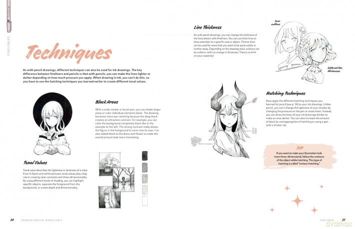 Drawing Magical Manga Girls: Draw, Color, and Watercolor Manga and Anime Characters - Huyen Reichert [KSIĄŻKA]