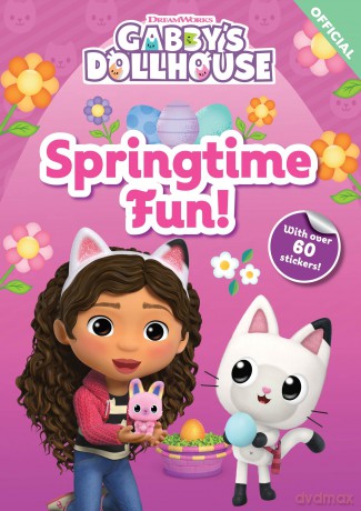 DreamWorks Gabby's Dollhouse: Springtime Fun!: Sticker Activity Book - Official Gabbys Doll [KSIĄŻKA]