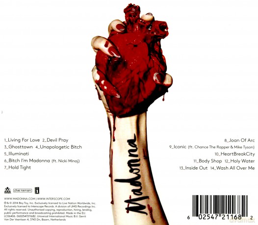Madonna: Rebel Heart [CD]