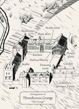 Emily Brontë, Wuthering Heights Map (Literary Maps Series) - Martin Thelander [KSIĄŻKA]