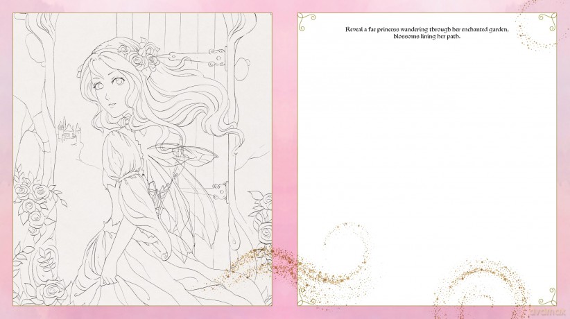 Enchanted Realms - A Guided Drawing Journey: An Interactive Sketchbook to Create Characters, Creatures, and Places of Dark Romance - With 50+ prompts and art to spark your creativity - Walter Foster Creati [KSIĄŻKA]