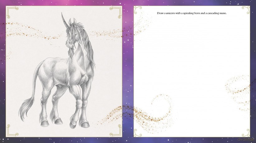 Enchanted Realms - A Guided Drawing Journey: An Interactive Sketchbook to Create Characters, Creatures, and Places of Dark Romance - With 50+ prompts and art to spark your creativity - Walter Foster Creati [KSIĄŻKA]