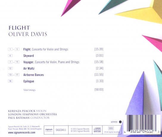Kerenza Peacock: Oliver Davis: Flight [CD]