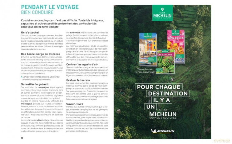 Escapades en Camping-car France 2026 - Michelin Camping Guides: Nouvelle version - Michelin [KSIĄŻKA]