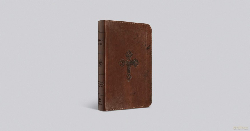 ESV Compact Bible (TruTone, Walnut, Weathered Cross Design) [KSIĄŻKA]