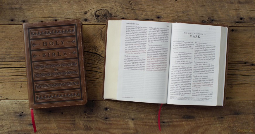 ESV Giant Print Personal Size Bible, Red Letter (TruTone, Brown, Engraved Mantel Design) [KSIĄŻKA]