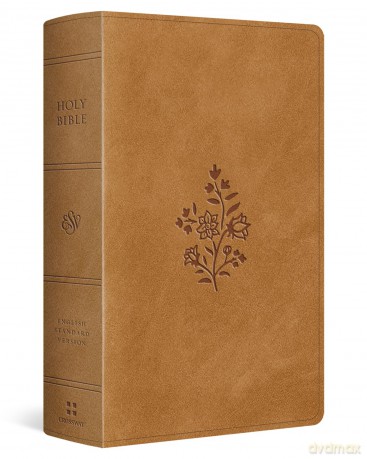 ESV Giant Print Personal Size Bible, Red Letter (TruTone, Nubuck Caramel, Wildflower Design) [KSIĄŻKA]