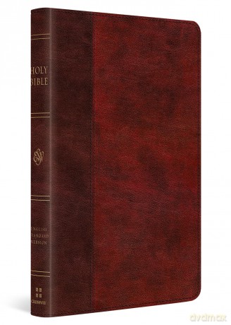 ESV Large Print Thinline Bible (TruTone, Burgundy/Red, Timeless Design) [KSIĄŻKA]