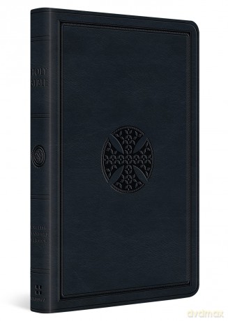 ESV Large Print Value Thinline Bible (TruTone, Navy, Mosaic Cross Design) [KSIĄŻKA]