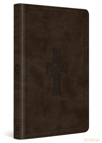 ESV Large Print Value Thinline Bible (TruTone, Olive, Celtic Cross Design) [KSIĄŻKA]
