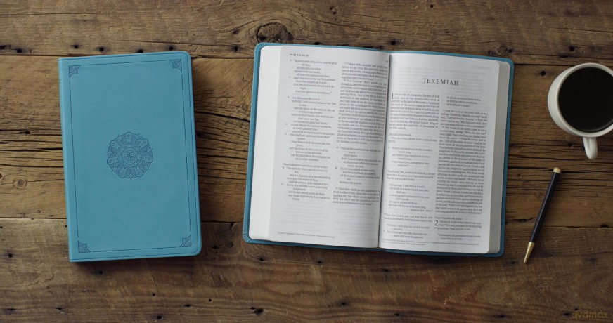 ESV Large Print Value Thinline Bible (TruTone, Turquoise, Emblem Design) [KSIĄŻKA]