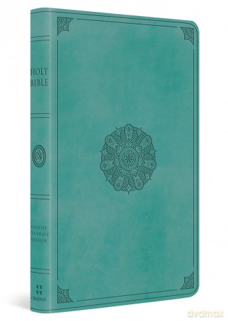 ESV Large Print Value Thinline Bible (TruTone, Turquoise, Emblem Design) [KSIĄŻKA]