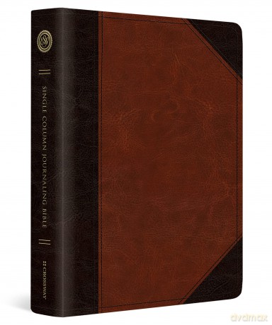 ESV Single Column Journaling Bible (TruTone, Brown/Cordovan, Portfolio Design) [KSIĄŻKA]