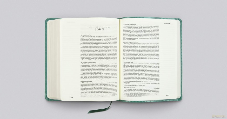 ESV Single Column Journaling Bible (TruTone, Teal, Resplendent Cross Design) [KSIĄŻKA]