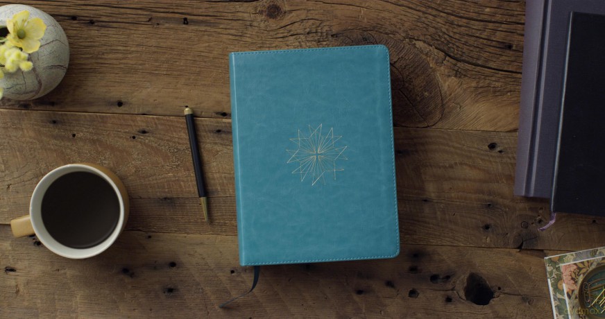 ESV Single Column Journaling Bible (TruTone, Teal, Resplendent Cross Design) [KSIĄŻKA]