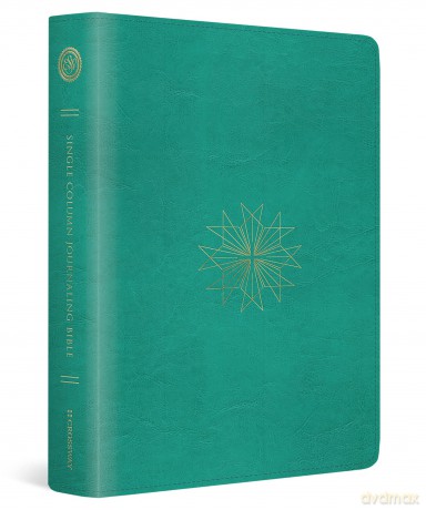 ESV Single Column Journaling Bible (TruTone, Teal, Resplendent Cross Design) [KSIĄŻKA]