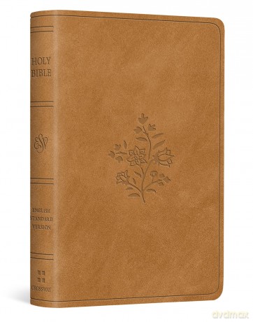 ESV Vest Pocket New Testament with Psalms and Proverbs, Red Letter (TruTone, Nubuck Caramel, Wildflower Design) [KSIĄŻKA]