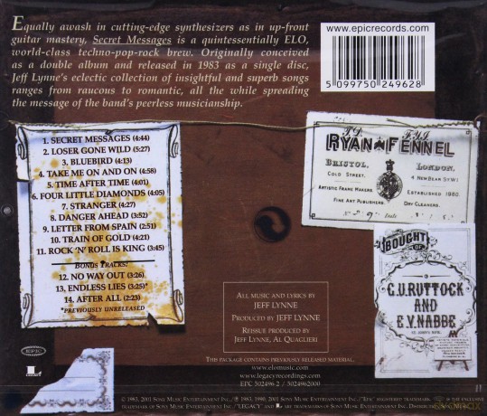 Electric Light Orchestra (ELO): Secret Messages [CD]