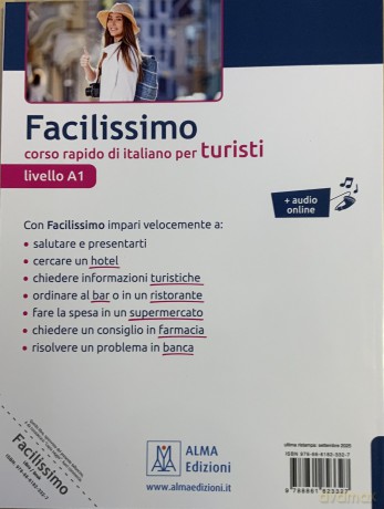 Facilissimo. Corso rapido di italiano per turisti. Book + audio online - Aldo Riboni [KSIĄŻKA]