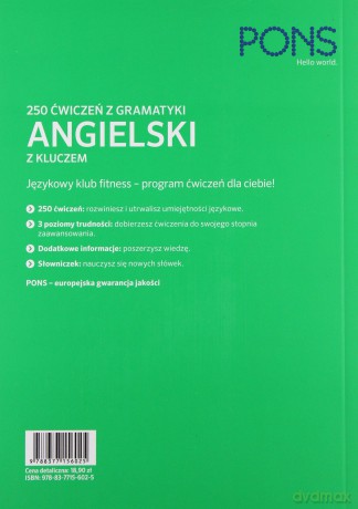 250 ćwiczeń z angielskiego. Gramatyka [KSIĄŻKA]