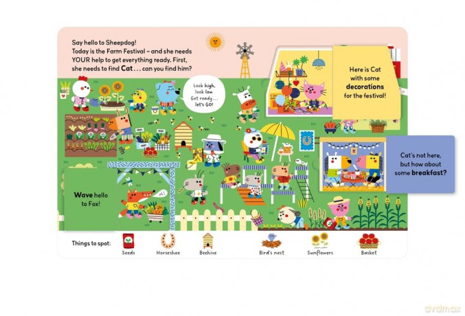 Farm: A fun and interactive lift-the-flap search-and-find board book (Peek and Play) - Pat-A-Cake [KSIĄŻKA]