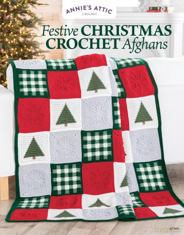 Festive Christmas Crochet Afghans [KSIĄŻKA]