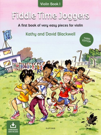Fiddle Time Joggers (Third Edition): A first book of very easy pieces for violin - Kathy Blackwell [KSIĄŻKA]