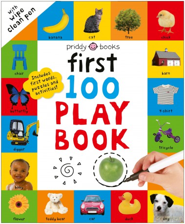 First 100 Play Book: A first words wipe-clean activity book - Priddy Books [KSIĄŻKA]