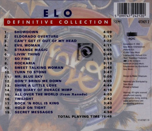 Electric Light Orchestra: Definitive Collection [CD]