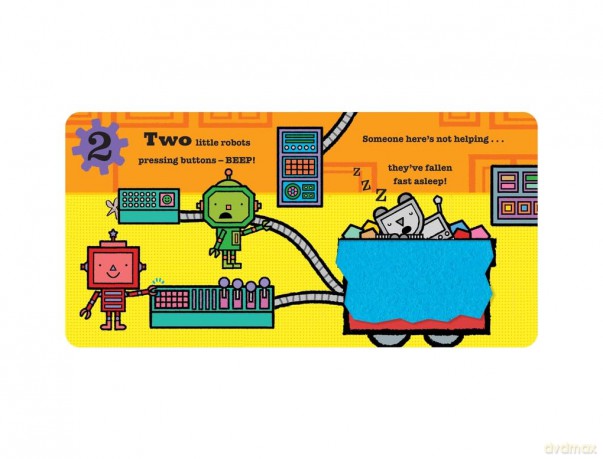 Five Little Robots: Lift-the-Flap - Mike Brownlow [KSIĄŻKA]