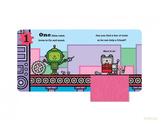 Five Little Robots: Lift-the-Flap - Mike Brownlow [KSIĄŻKA]