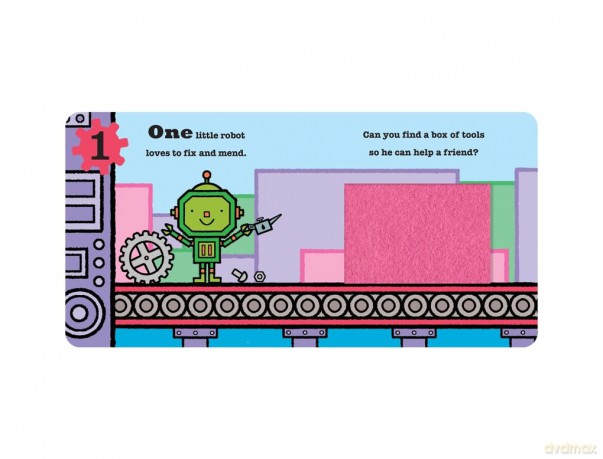 Five Little Robots: Lift-the-Flap - Mike Brownlow [KSIĄŻKA]