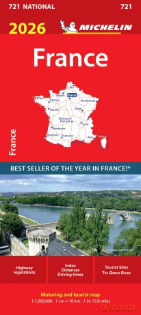 France 2026 - Michelin National Map 721 - Michelin [KSIĄŻKA]