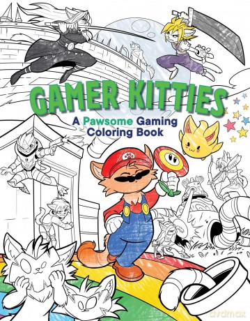 Gamer Kitties: Gaming Coloring Book: A Pawsome Gaming Coloring Book - Insight Editions [KSIĄŻKA]