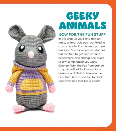 Geeky Amigurumi: Cute Gamer and Cosplay Critters to Crochet - Ashli Hayes [KSIĄŻKA]