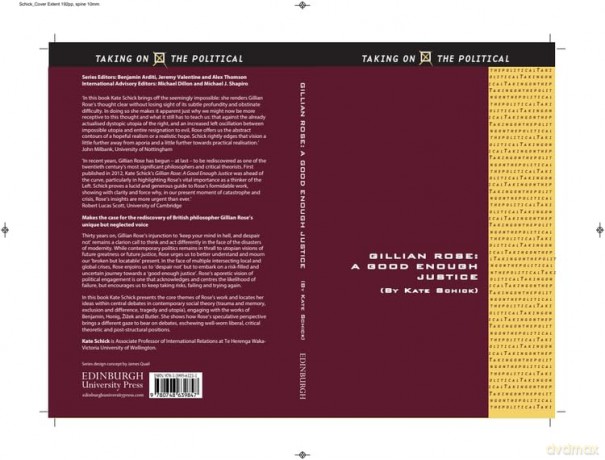Gillian Rose: A Good Enough Justice (Taking on the Political) - Schick Kate [KSIĄŻKA]