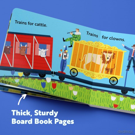 Go, Trains, Go! A Train Book for Toddlers 1-3: Train Books for Toddlers 1-3 (Things That Go) - Addie Boswell [KSIĄŻKA]