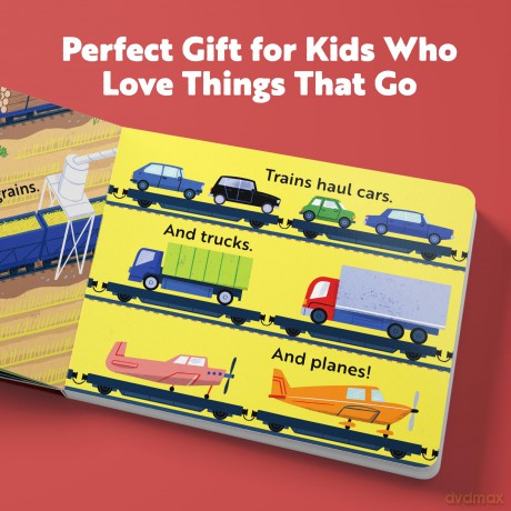 Go, Trains, Go! A Train Book for Toddlers 1-3: Train Books for Toddlers 1-3 (Things That Go) - Addie Boswell [KSIĄŻKA]