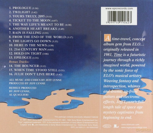 Electric Light Orchestra (ELO): Time [CD]