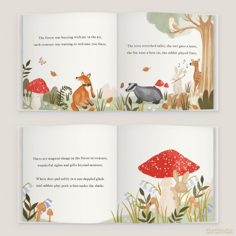 Hello Little One | A Personalised Woodland Creatures Themed Fill-in-the-Blank Keepsake Storybook: A Fill-in-the-Blanks Keepsake Book, Made Special by You - From You To Me [KSIĄŻKA]