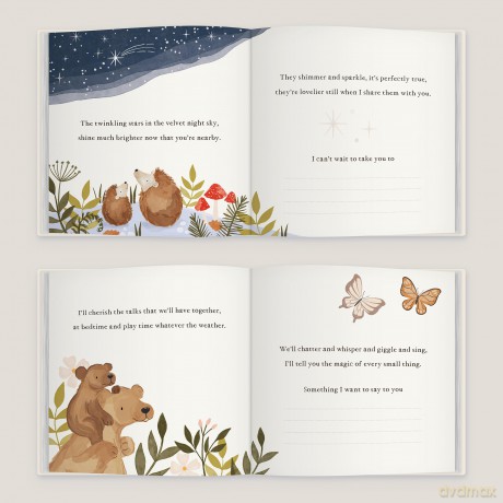 Hello Little One | A Personalised Woodland Creatures Themed Fill-in-the-Blank Keepsake Storybook: A Fill-in-the-Blanks Keepsake Book, Made Special by You - From You To Me [KSIĄŻKA]