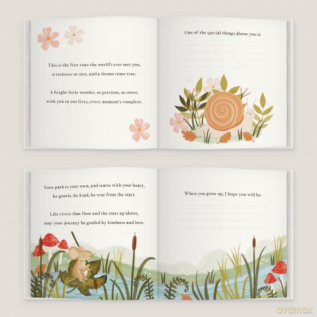Hello Little One | A Personalised Woodland Creatures Themed Fill-in-the-Blank Keepsake Storybook: A Fill-in-the-Blanks Keepsake Book, Made Special by You - From You To Me [KSIĄŻKA]