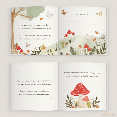 Hello Little One | A Personalised Woodland Creatures Themed Fill-in-the-Blank Keepsake Storybook: A Fill-in-the-Blanks Keepsake Book, Made Special by You - From You To Me [KSIĄŻKA]