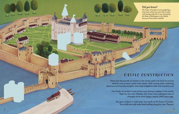 Historic Royal Palaces: Knights and Castles Sticker Activity Book: The perfect gift for budding knights! - Claudia Marianno [KSIĄŻKA]